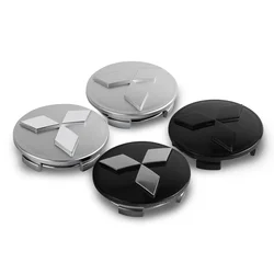 4PCS 60mm Car Wheel Center Hub Cap Rim Cover Emblem Stickers For Mitsubishi Pajero V73 l200 Colt Evolution Mirage Grandis Evo