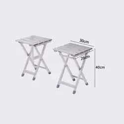 Outdoor Chair Portable Folding Chair Aluminum Fishing Chair Stool Seat Hiking Tool Bench Picnic Camping Stool Camping Supplies