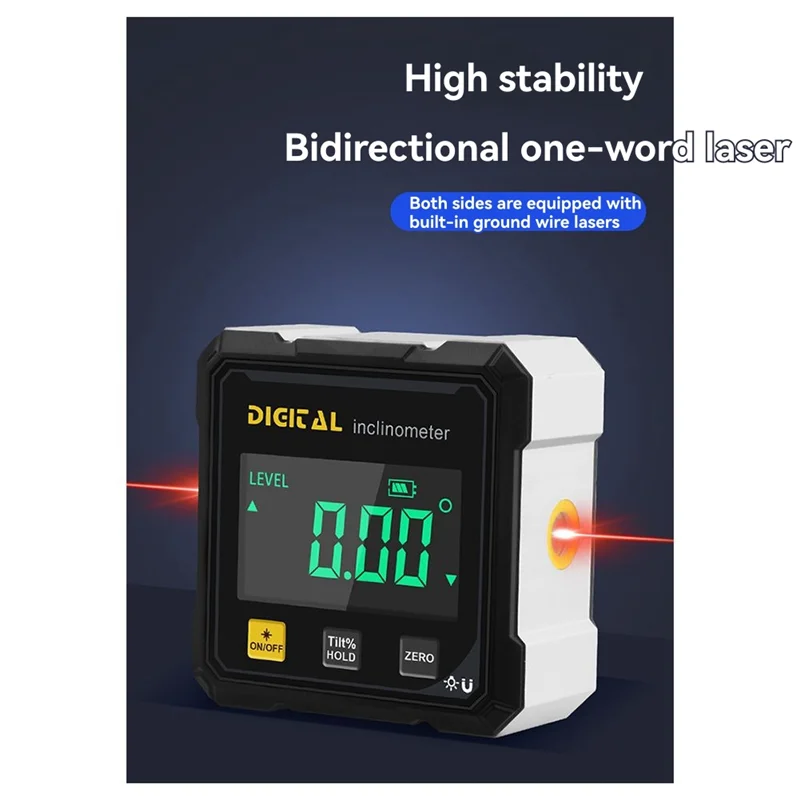 Деревообрабатывающие инструменты, 4-сторонний магнитный инклинометр, цифровой прибор для измерения угла с измерением наклона