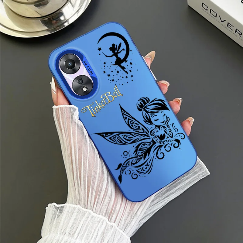 Tinker Bell For OPPO A 31 37 38 55 57 58 74 76 78 94 98 Reno 6 7 8 Z T Pro Colorful Phone Case Soft Funda Silicone Cover Shell