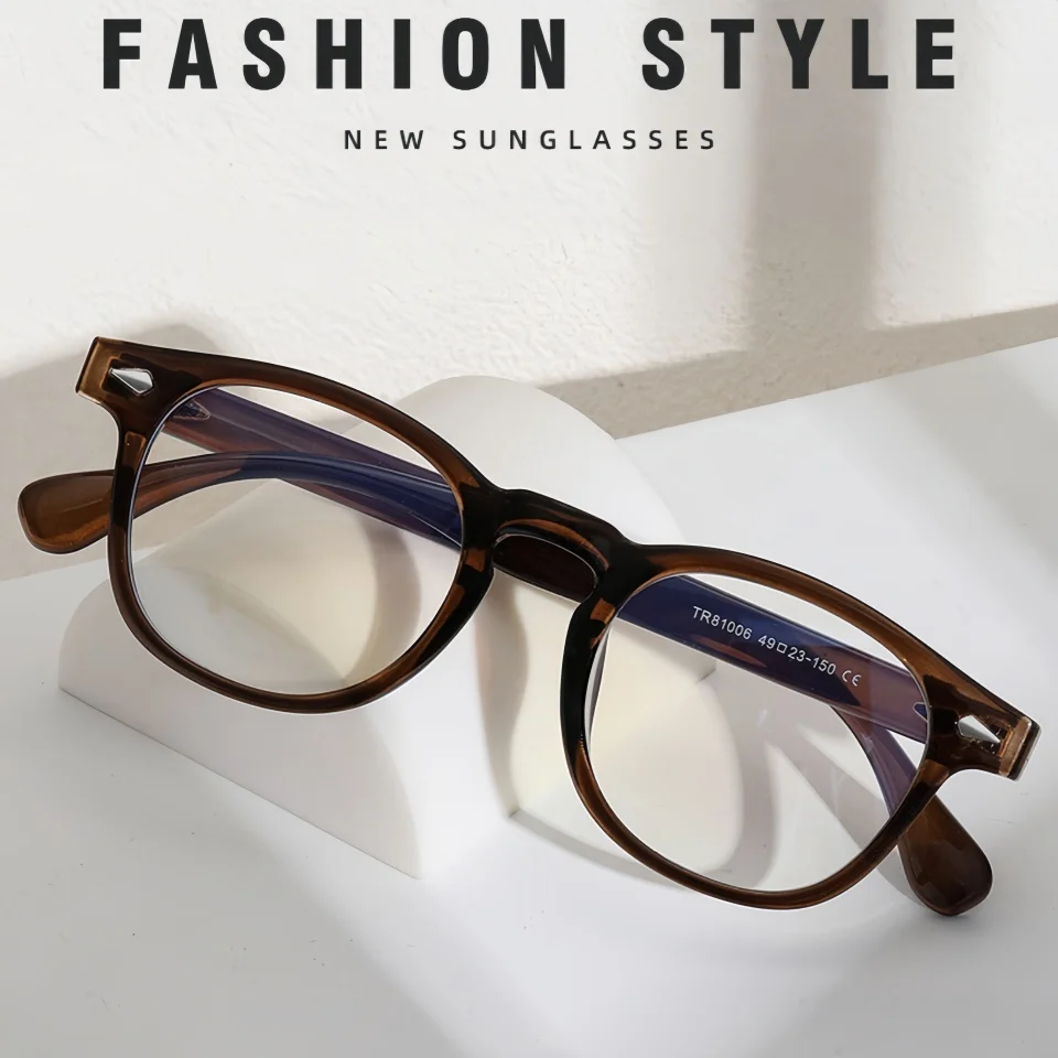 

Классические минималистичные ультралегкие очки с квадратной/круглой оправой нейтрального цвета для повседневного использования, компьютера, чтения, офиса, оптические, с возможностью установки линз по рецепту, с держателем для очков