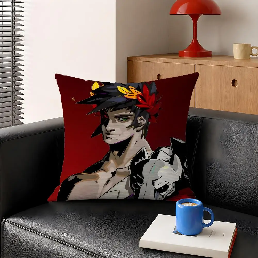Game Hades Zagreus Underworld Game Cushion Cover Decorative Pillowcase Soft Short Plush Cozy Durable Sofa Home Decor Items Gift