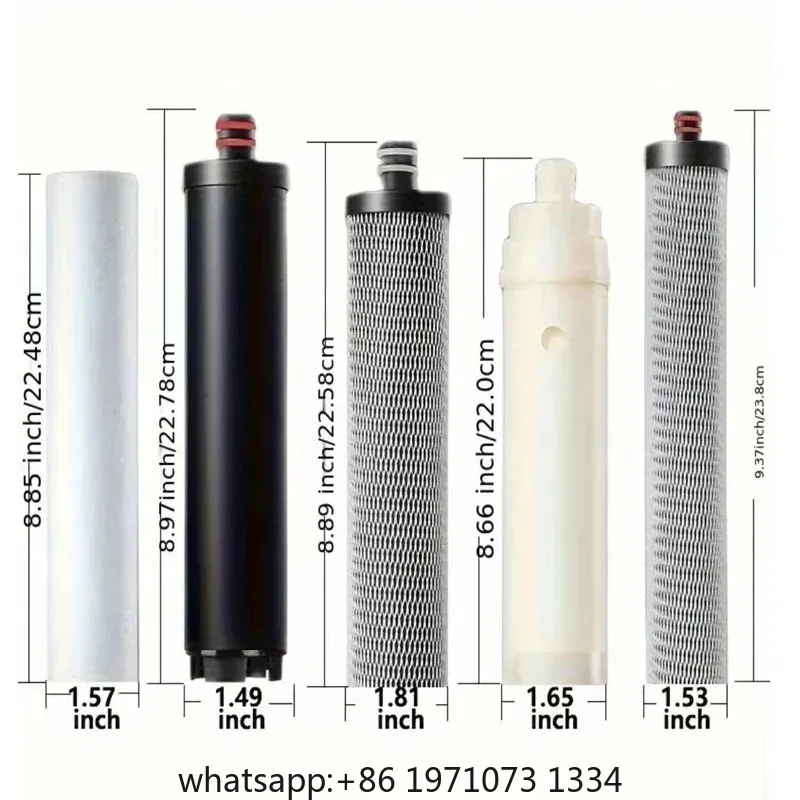 Water Purifier Filter Compatible Replacement for 4+1 Ultrafiltration Cartridge Purifier Tap Water Faucet Filter