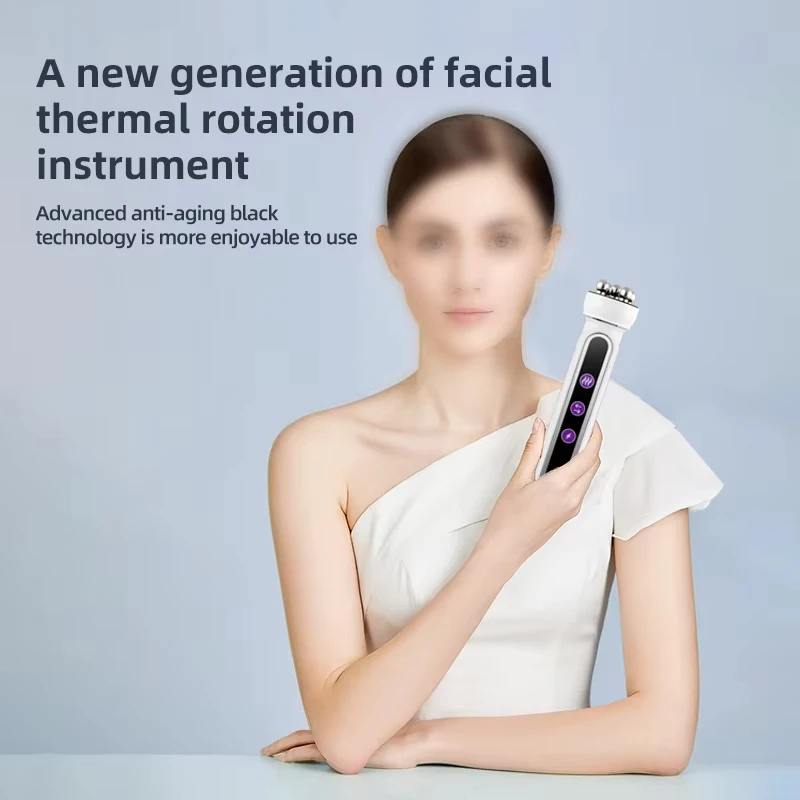 เครื่องนวดหน้าแบบพกพา 360 องศา รุ่นใหม่ ปี 2025  หมุนได้ 3 มิติ สำหรับกระชับใบหน้า เพื่อความงามและการดูแลส่วนบุคคล