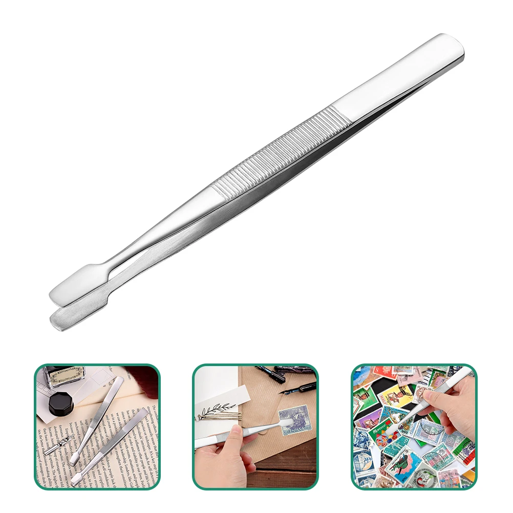 

10pcs False Eyelash Tweezers Stainless Steel Comfortable Grip Multipurpose Craft Tool Eyebrow Jewelry Medical Collecting