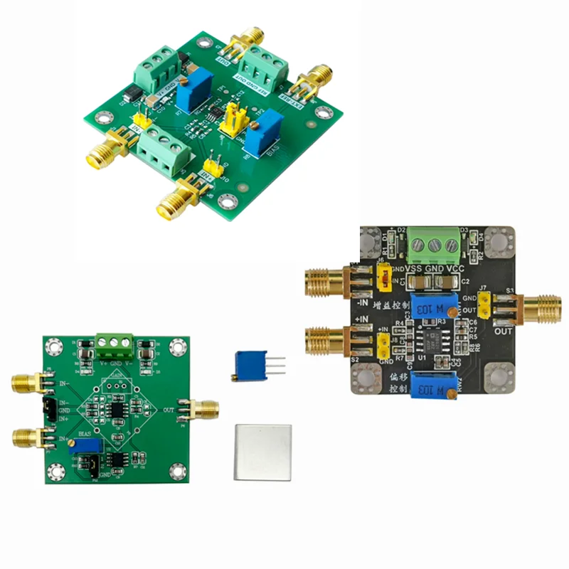 AD8421 AD8429 Instrumentation Amplifier Module, Microvolt Millivolt Weak Signal Amplifier Board, Single-ended Differential Input