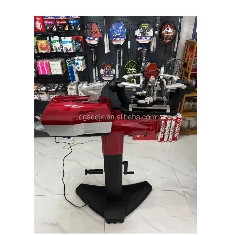 مضرب كرة الريشة الأوتوماتيكي ومضرب التنس ارتفاع قابل للتعديل آلة التوتير المقفلة لفريق نادي الريشة