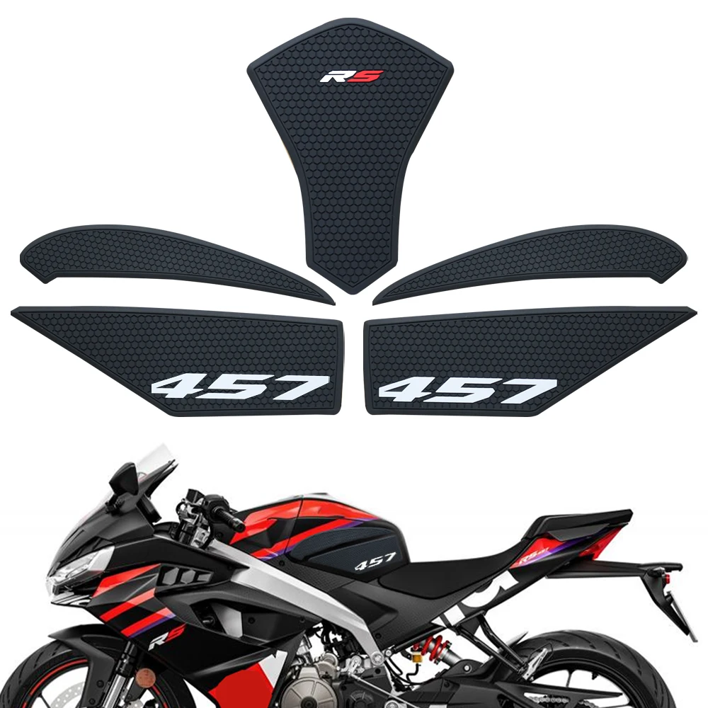 

Tank Pad Motorcycle accessories Fuel Tank Pad For Aprilia RS 457 RS457 2024 2025 2026 Non-slip Side Fuel Tank Waterproof Pad