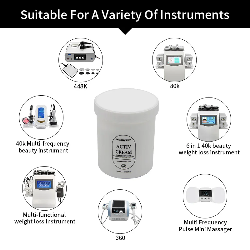 Gezichtscrème 350g Ultrasone RF-gel voor 40K Cavitatie Lichaam Afslanken Schoonheidsmachine Radiofrequentie Anti-aging Huidverzorging voor Rimpels