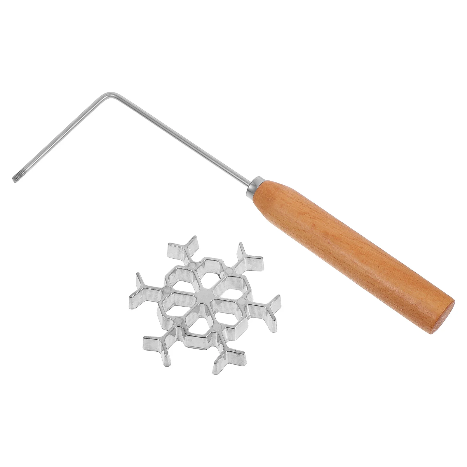 

1Set Iron Snowflake Timbale Mold Deep Frying Cooking Tool Metal Spoon for Homemade Shrimp Cake Radish Fritter Pastry Cookie