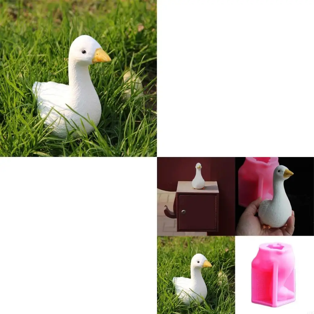 

3D Gooses Силиконовые формы свечей для свечей глинистые силиконовые формы