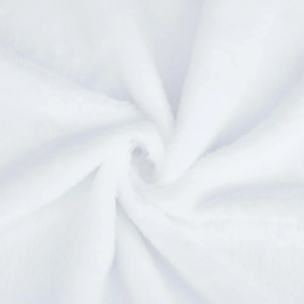 

1.82 Yards Faux Fur Fabric 22.05 inches White Imitation Rabbit Plush Fabric Fluffy Craft Fur for Costumes Rugs Pillows