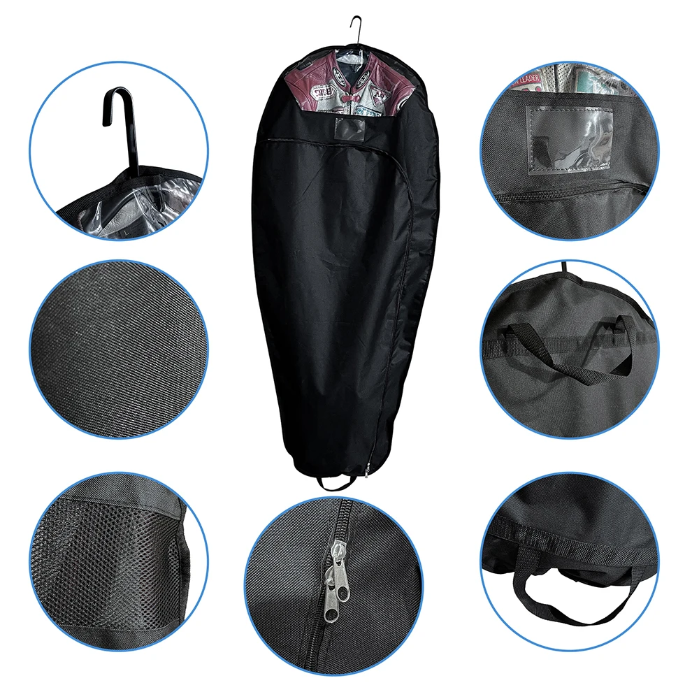 Anti-ferrugem Racing Garment Bag, Estojo de armazenamento, Travel Bag for Motorcycle Clothing, 150X70cm