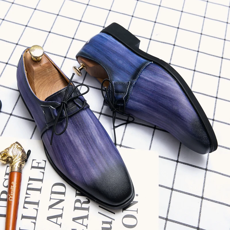 2023 Designer Luxury Brand Men’s Moccasins Plus Size 38~48 for Men Printed Loafers Comfortable Leather Flats Dress Casual Shoes