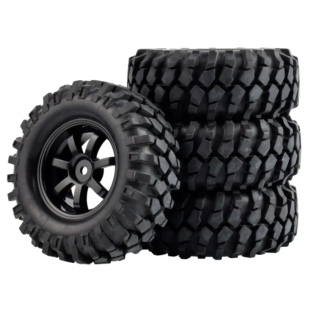 RC 9005-7006L Rubber  Tires 108mm & Wheel 4P for RC 4WD Axial Rock Climbing