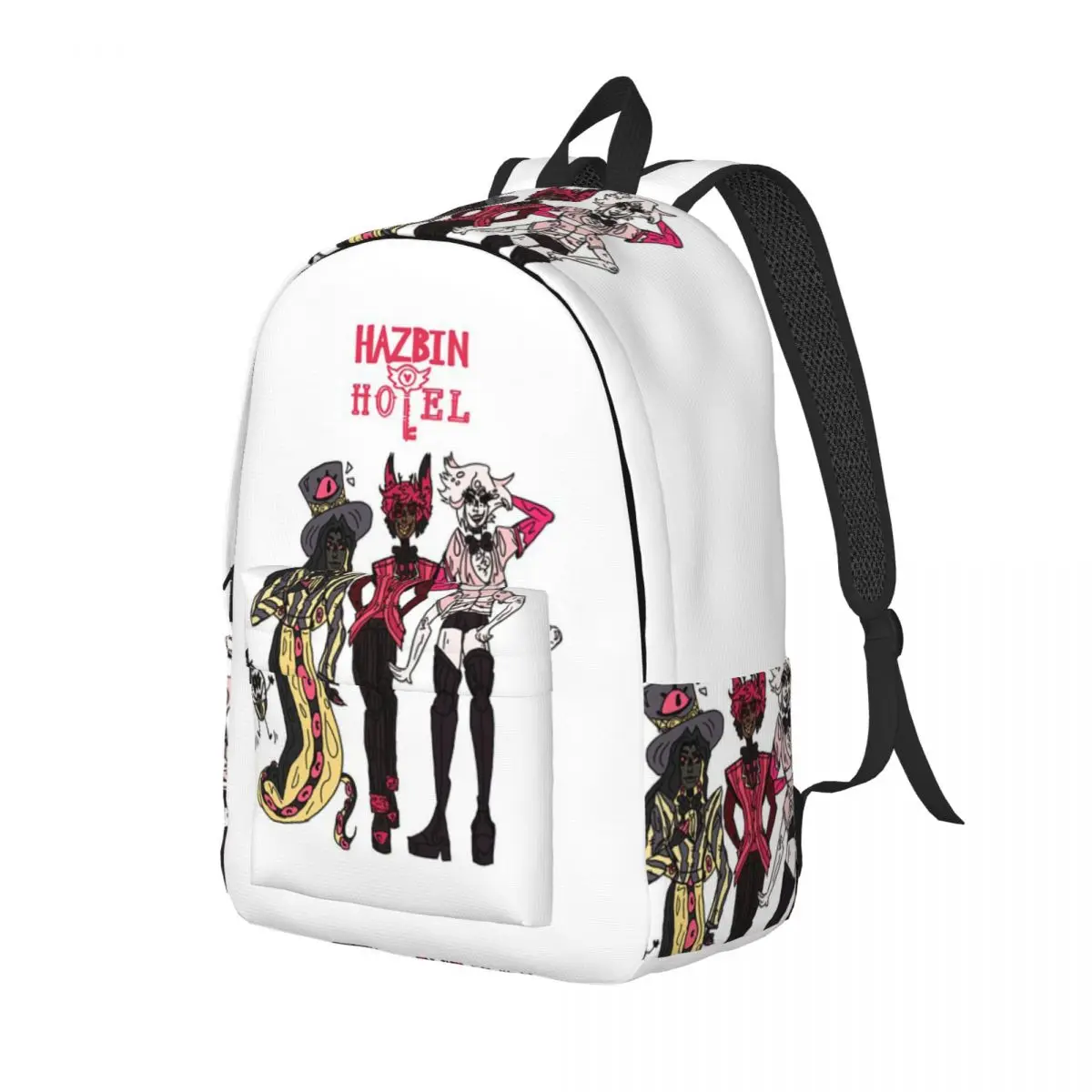 

Hazbin Guys Student Backpack School Bag Hiking Travel Daypack for Boys Girls Fashion Bookbag Shoulder Bags