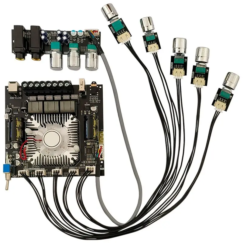 

ABKQ-ZK-DAM L1 2X220w&350W 2.1 Channel BT Digital Power Amplifier Board TPA3251D2 High Power Low Noise Audio Amplifier Module