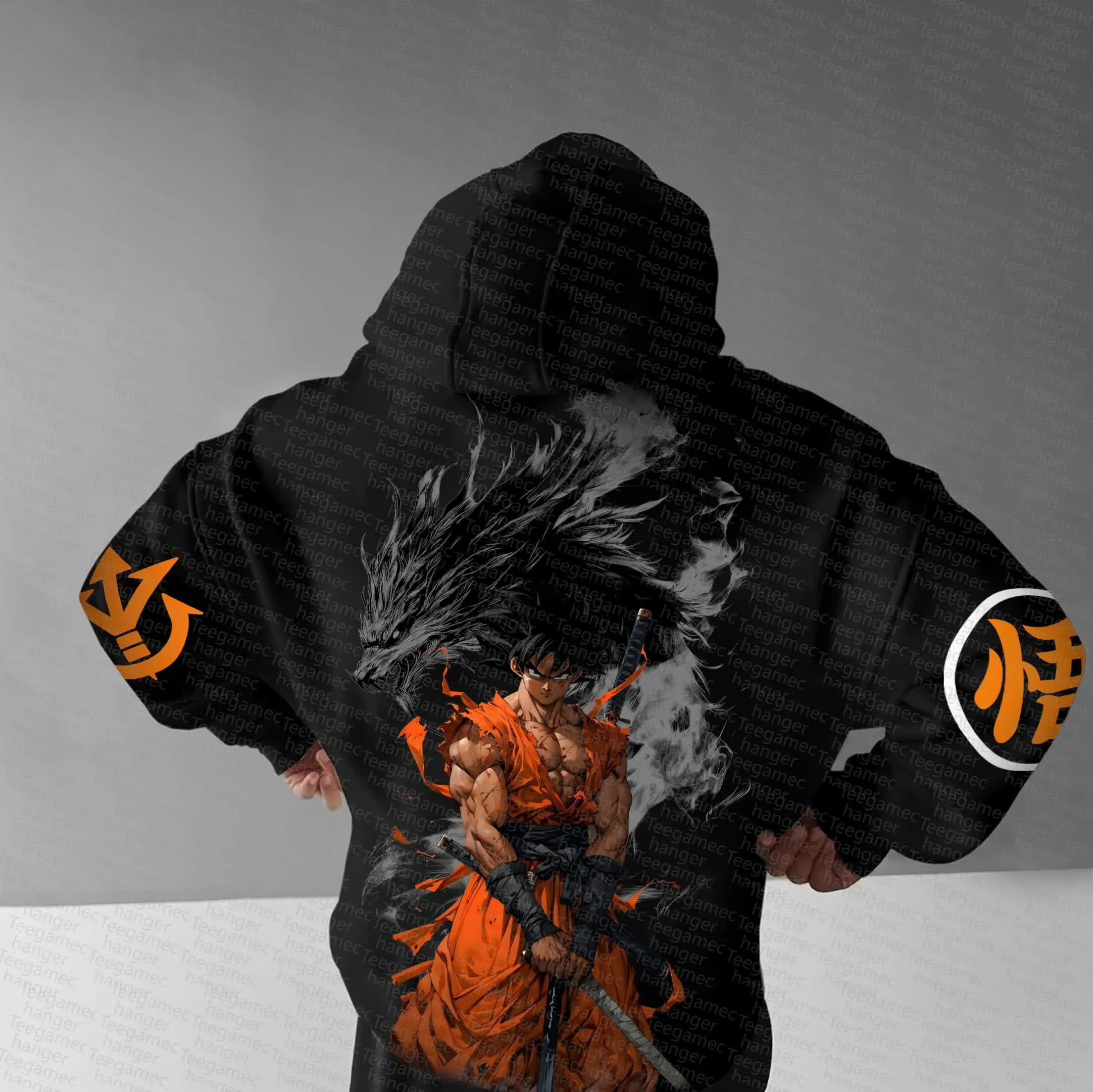 

Толстовка с капюшоном Dragon Ball — чистый хлопок, эластичная и дышащая | Стильная толстовка | Идеальный пуловер с капюшоном для повседневного использования