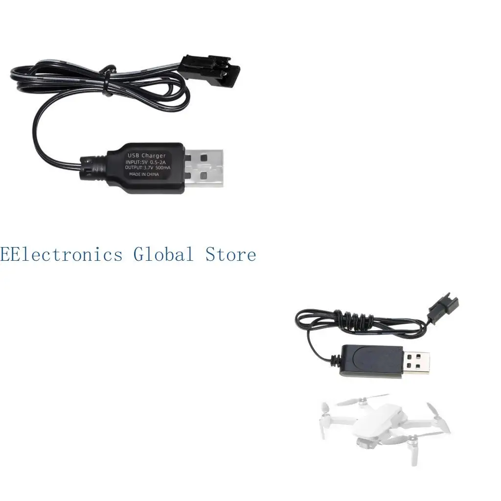 462B USB Cable with Connectors, Battery USB Charging Cable 3.7V 500mAh Output with LED