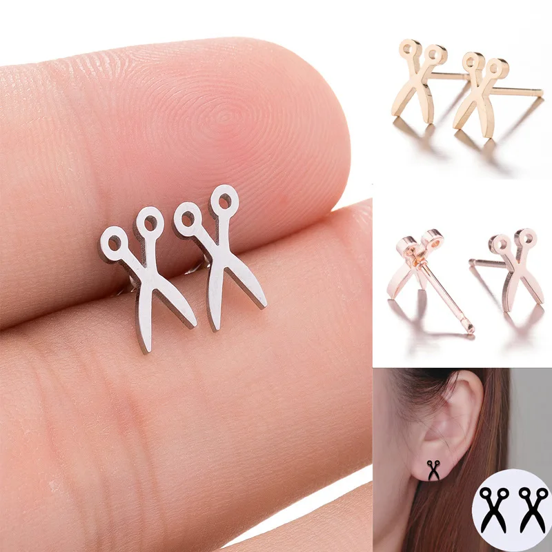 Женские-серьги-гвоздики-из-нержавеющей-стали