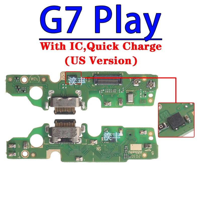 Usb Dock Charger Connector for Motorola Moto G6 G7 G8 Power Plus Play Lite Us Brazil Version Charging Board Module Flex Ports