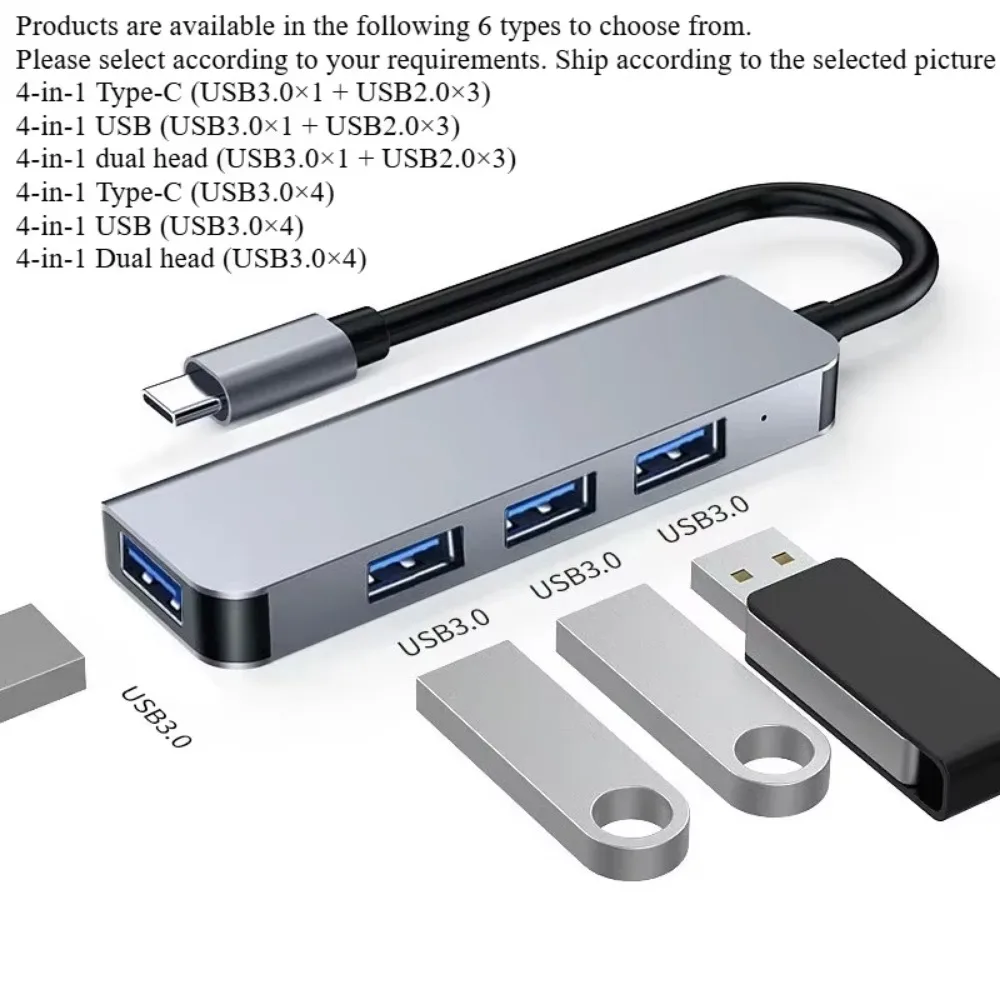 High-Speed Multi-Function Type-C Docking Station 4-in-1 USB-C Hub for Huawei Apple MacBook Laptop