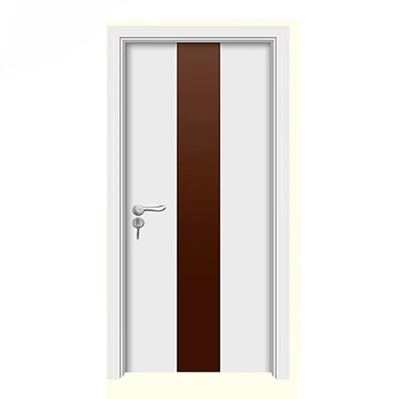 ZS Custom White Contemporary Shower  Bathroom House French  Interior Full WPC  Other Wooden Room Door