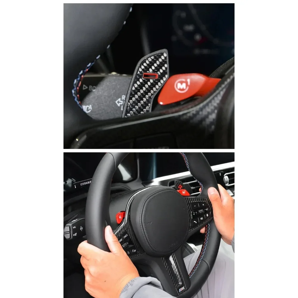 ل BMW G20 G30 G01 G02 G05 G06 G07 X3 X4 X5 X6 X7 عجلة القيادة M1 M2 أزرار وضع التبديل م الرياضة زر تعديل الملحقات