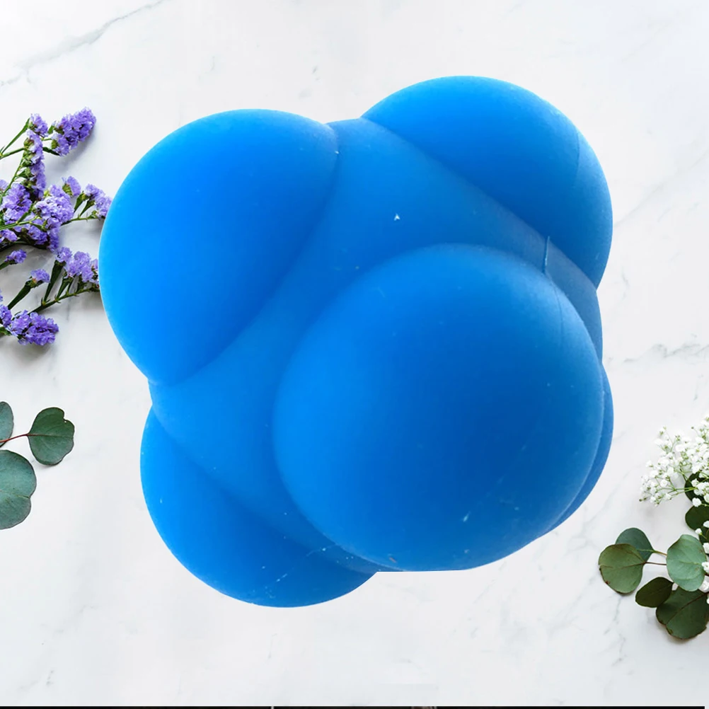 

1pc Hexagonal Silicone Sphere Reaction Training Ball Bouncing Ball Agility Testing Ball for Women Men