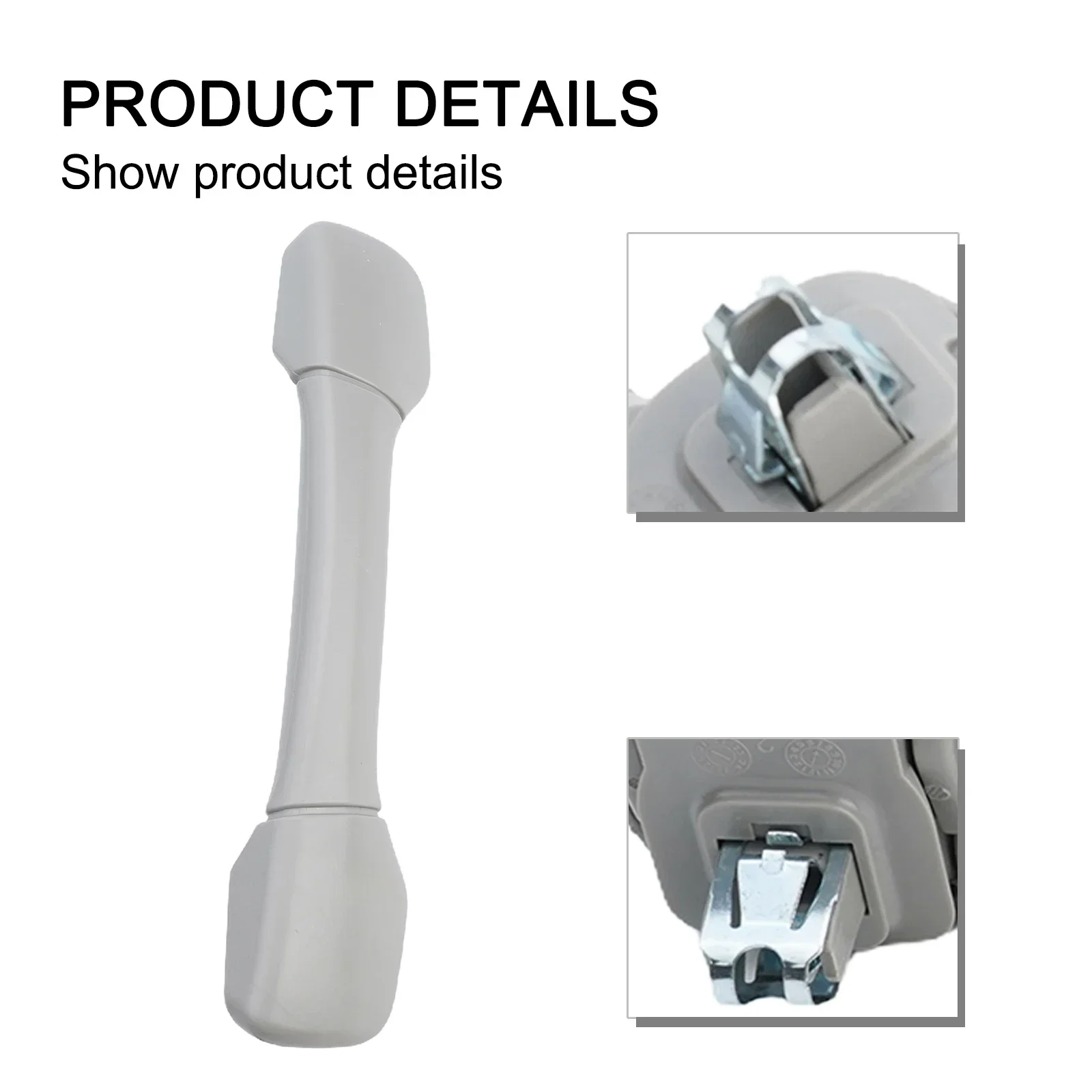 

1pcs Plastic Gray Front Rear-Top-Pull Grab Handle 74610-53030-B0 For LEXUS For RX350 IS250 Front, Left, Rear, Right Placement