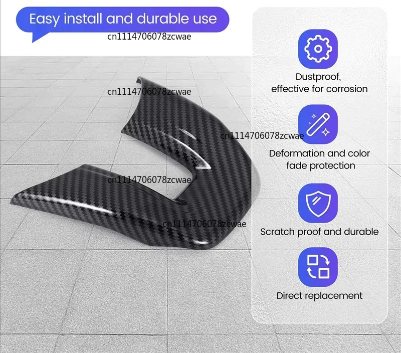 For Honda Vezel HR-V HRV 2021 2022 L36A-Car V Style Steering Wheel Panel Cover Trim Decoration Frame Sticker