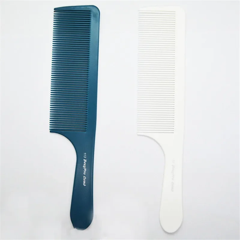 1 PC Professional White Resin Cutting Comb Heat Resistant Salon Hair Trimmer Brushes Plastic Pin Tail Antistatic Comb