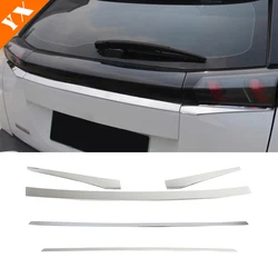 Stainless For Peugeot 2008 2020-2024 Car Tailgate Trim Rear Bumper Door Decoration Cover Molding Tail Door Garnish Accessories