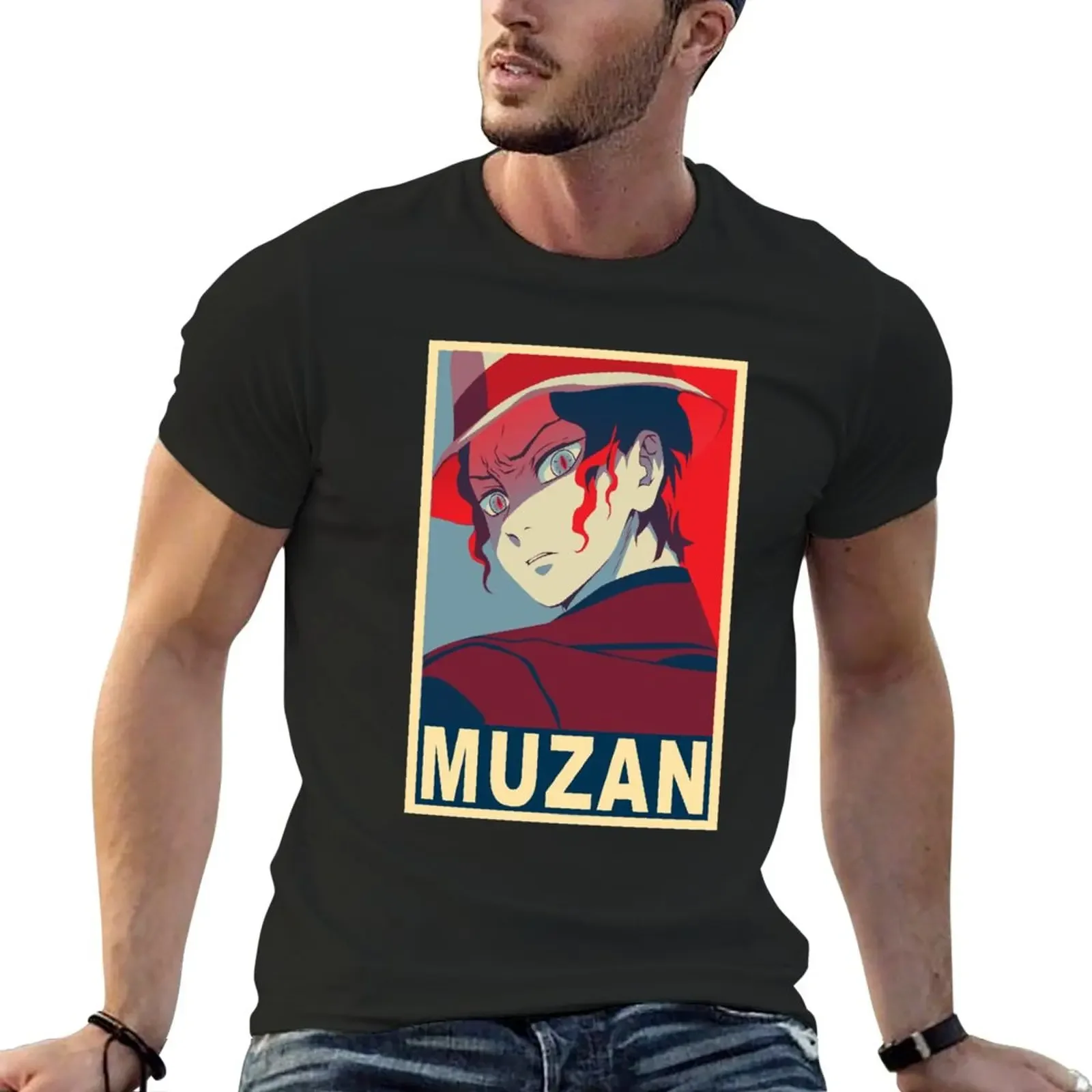 Muzan Kibutsuji - Poster T-Shirt t shirt man tees quick drying t-shirt plain black t shirts men