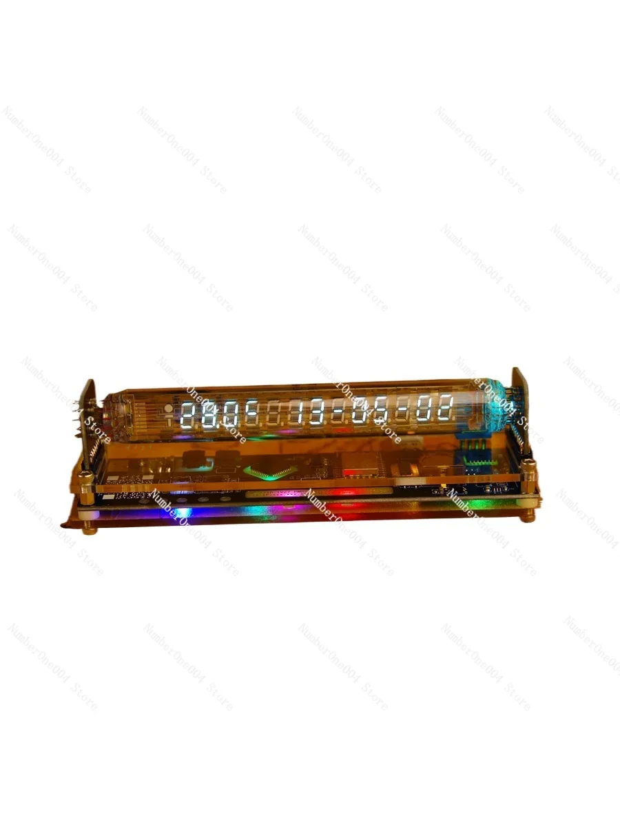 Fluorescent Tube IV27 Clock Iv18 Cyberpunk Retro Technology Table with E-Sports Desktop VfD