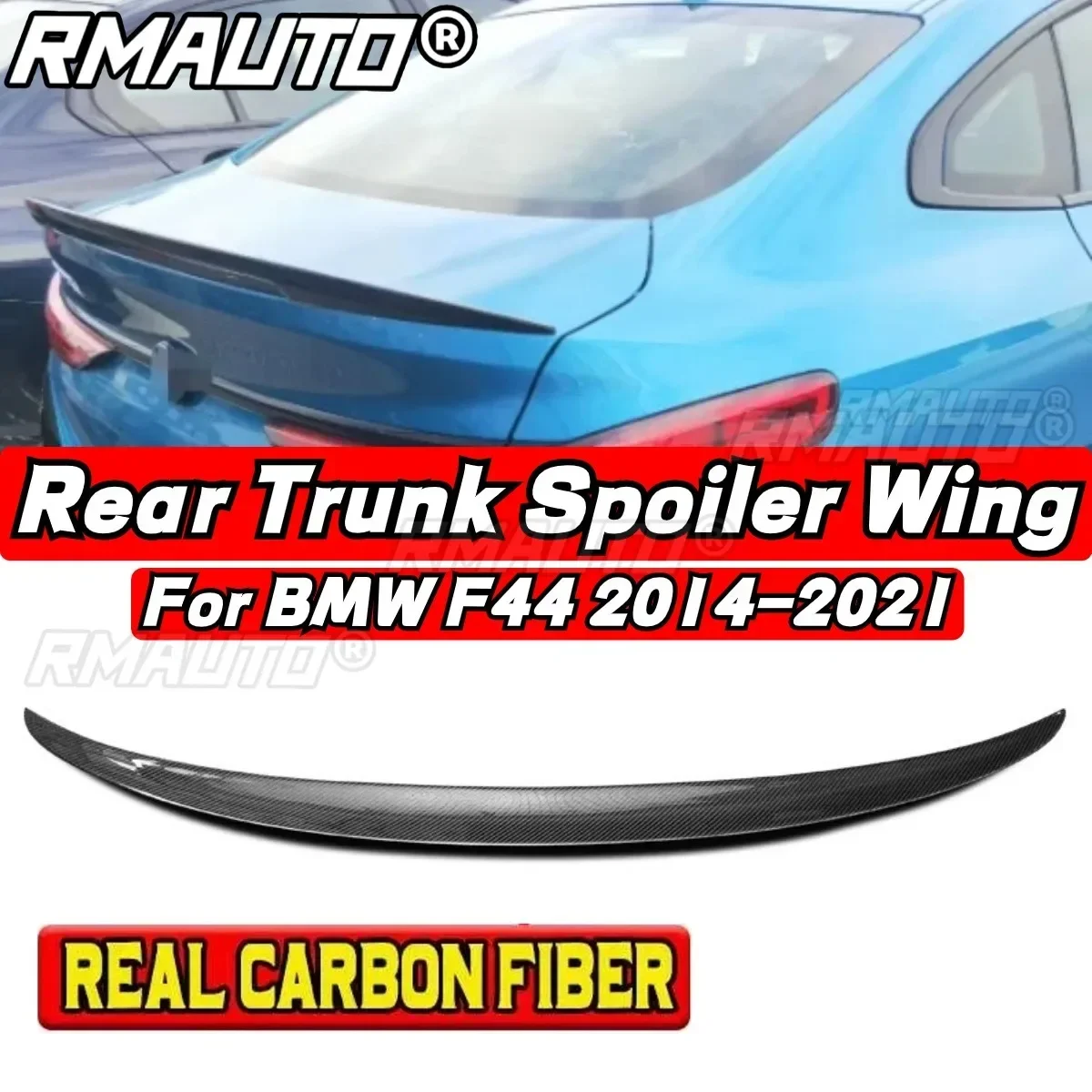 Car Rear Trunk Spoiler Car Rear Spoiler Wing Body Kit MP Style For BMW 2 Series F44 218i 220d 2014-2021 Car Accessories