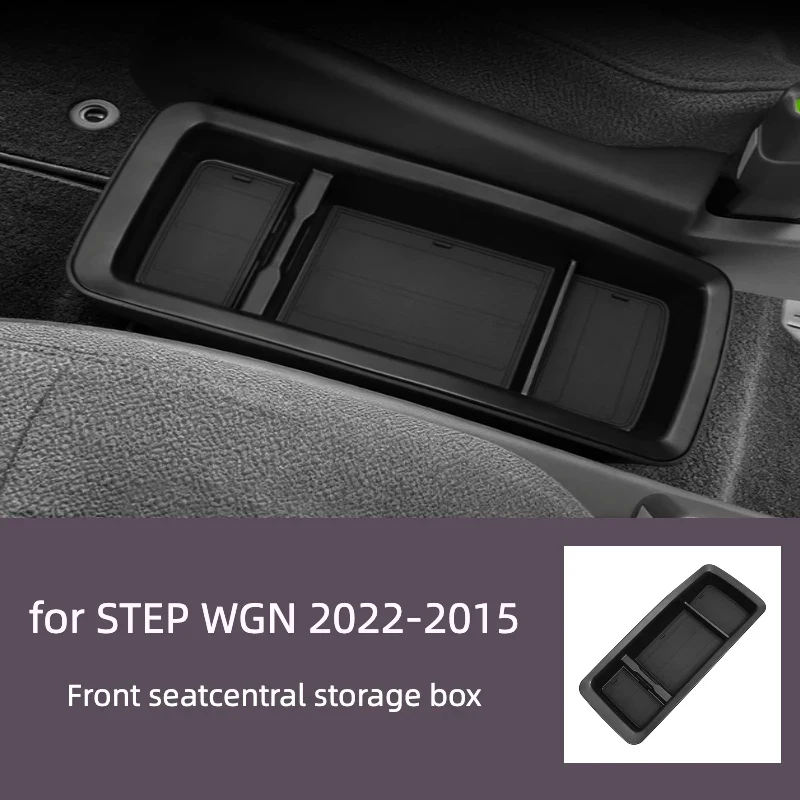 for   22-25 Buwei Sixth Generation STEPWGN Central Storage Box Car Storage Box Black ABS Material Modified Accessories