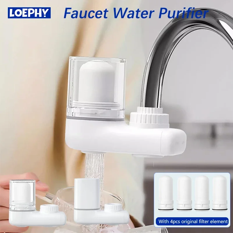 

LOEPHY Tap water purifier faucet multi-stage high-precision ceramic filter kitchen bathroom remove lead chlorine odor color CNAS