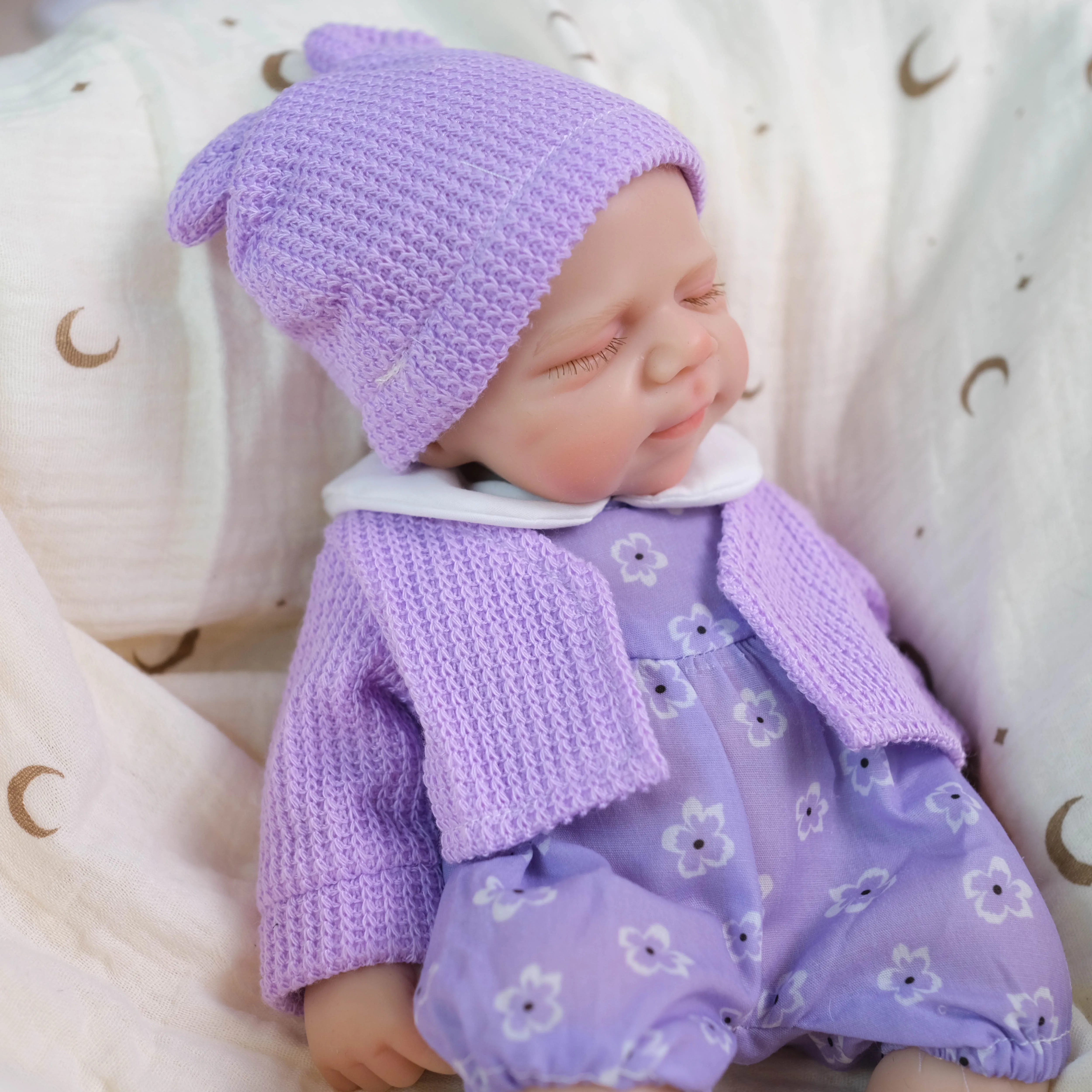 NPK 12'' Handmade 3D Skin Solid Super Soft Elastic Silicone Reborn Pascale Mouth Can Open Collectible Lifelike Art Doll