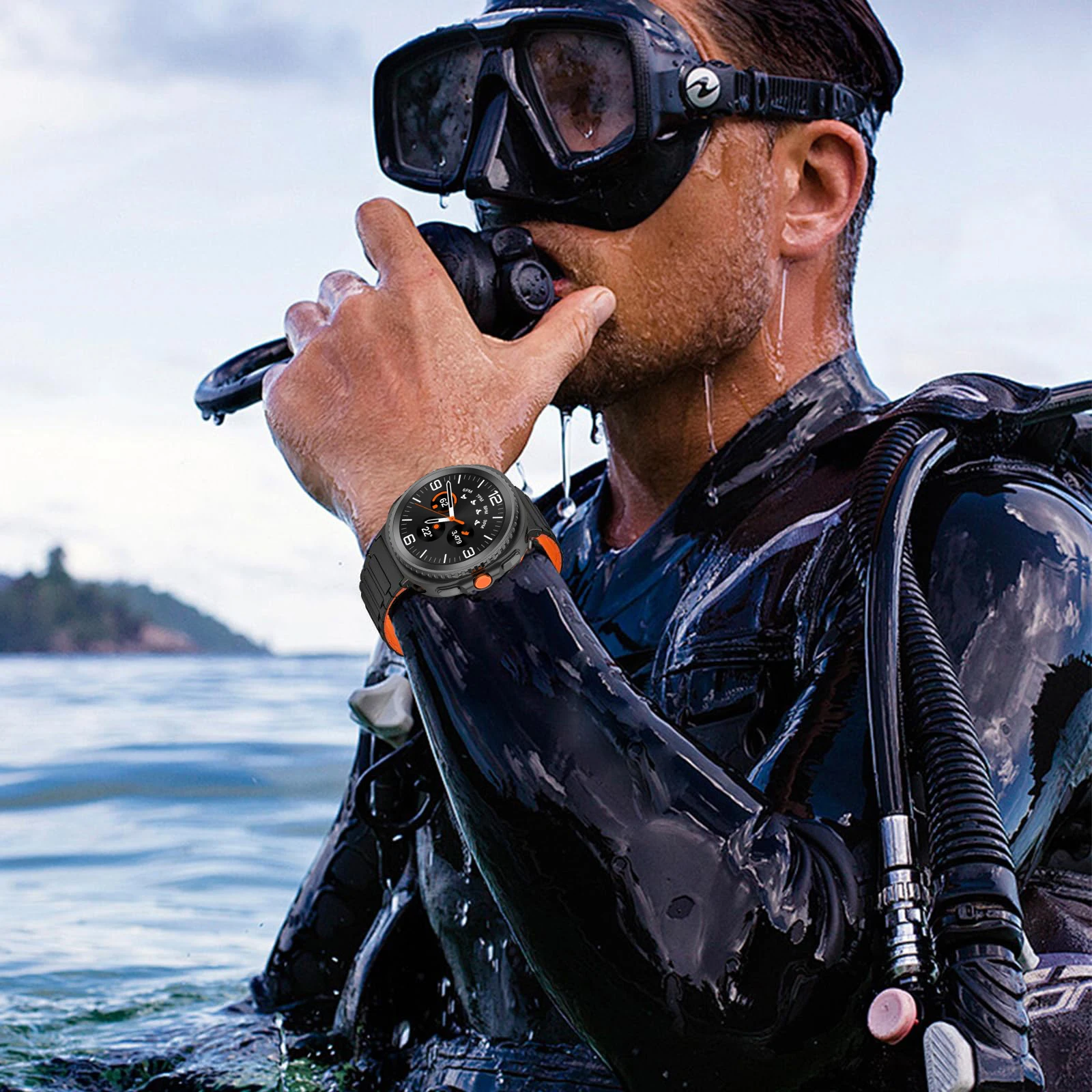 삼성 갤럭시 워치 8 40mm 44mm 8 클래식 46mm 실리콘 스포츠 팔찌 코레아 갤럭시 워치 8 손목 스트랩 마그네틱 루프 밴드