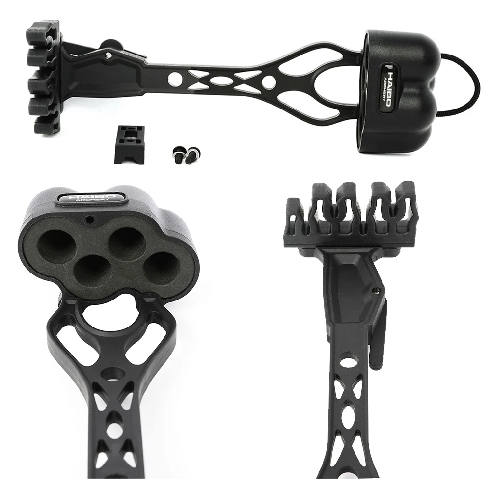 

4-Arrow Quick Release Bag Nylon Durable Archery Arrow Quiver Lightweight for Outdoor Bow Hunting Shooting Target Accessories