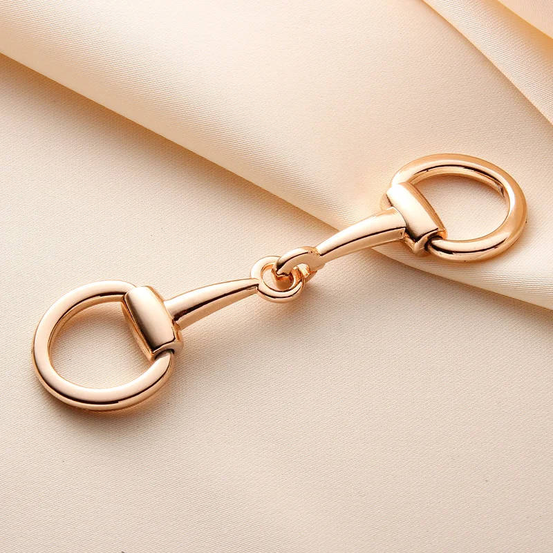 10Pcs Silk Scarf Buckle Women Shawl Clips Fastener Brooches Metal Knotted Ring Buckles for Shoes Decoration DIY Accessories