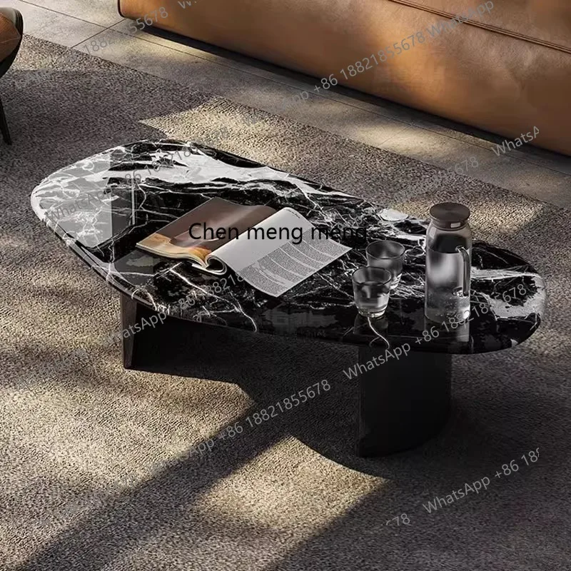 

Мраморный журнальный столик для гостиной, элитный чайный столик, роскошный мраморный каменный светильник, роскошный журнальный столик высокого класса