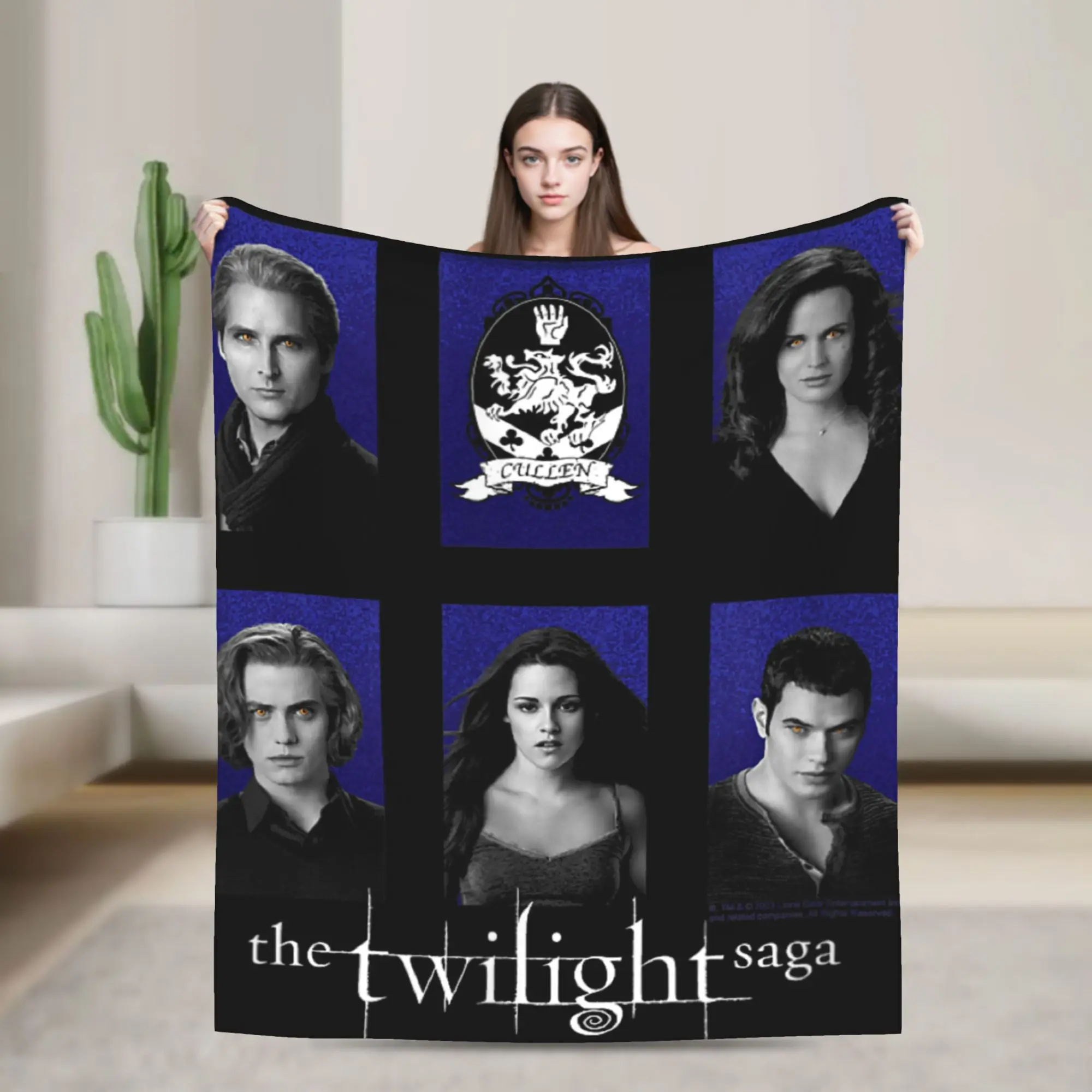 Twilight Cullen Family Blanket  Super Warm Print Plush Throw Blanket For Bedroom Travel Flannel Bedspread Bed Cover