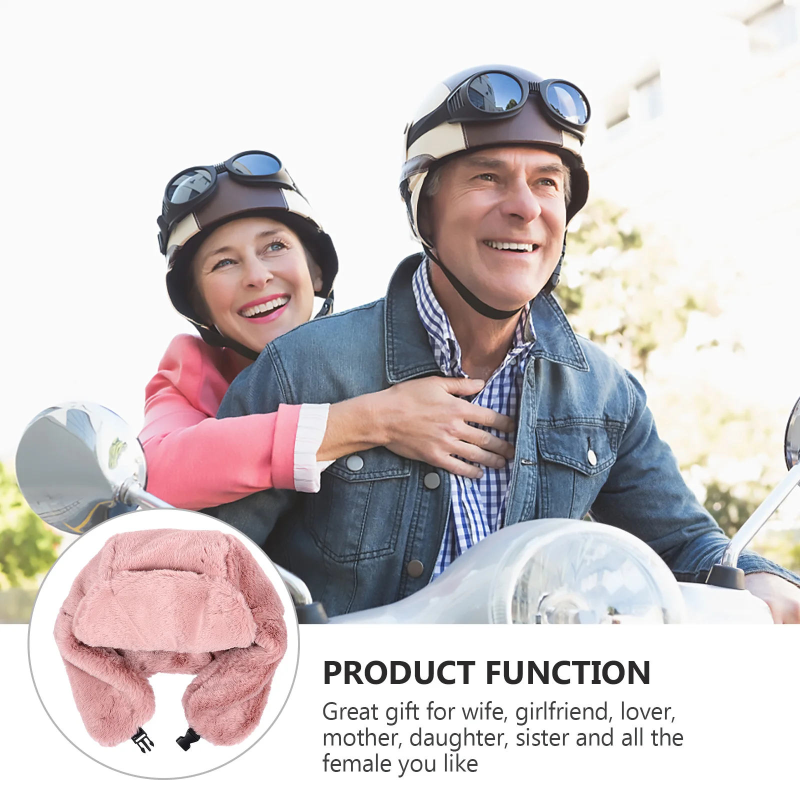 

Winter Hat for Women Thickened Warm Ear Protection Cap Outdoor Wind-Proof Knit Beanie for Skiing Walking Cycling Daily Wear