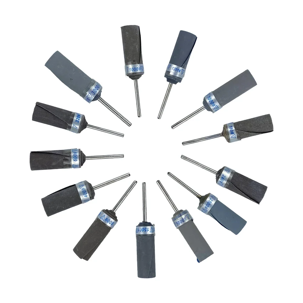 

PHYHOO 2.35mm Abrasive Paper Stick Shark Diameter Sanding Polishing Tools for Jewelry Grinding Rotary Tool Machine Accessories