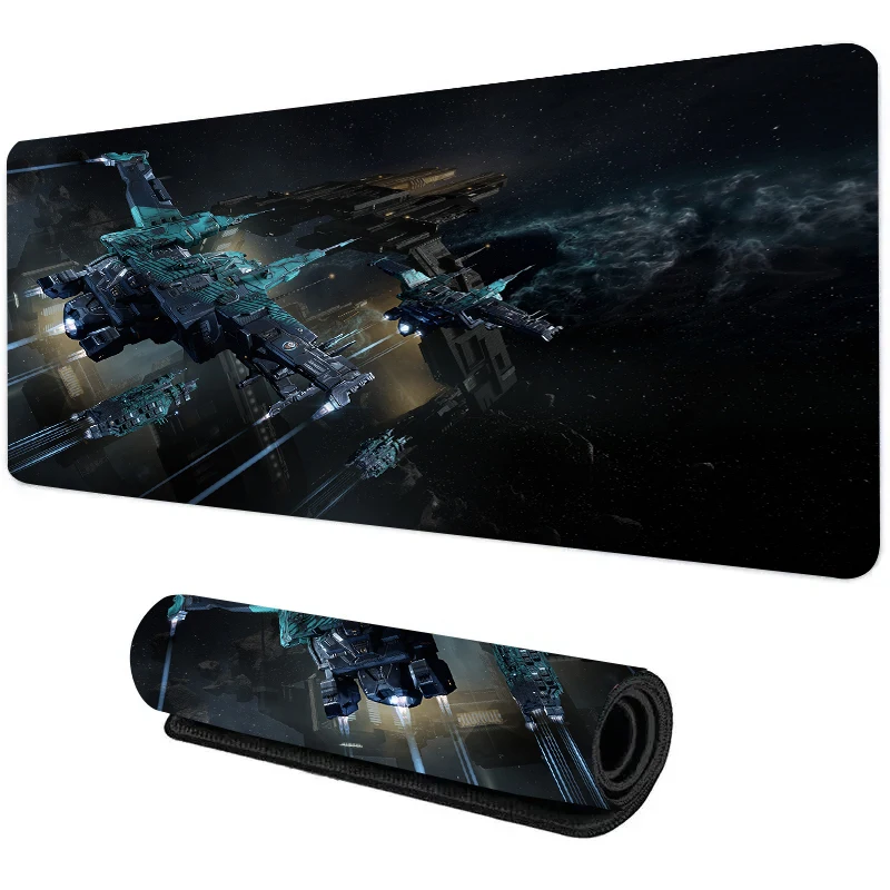 Stargate Atlantis Mousepad 90x40cm Spaceship Large Computer Office Game Table Mats XXL Rubber Keyboard Mousepads Long Desk Mat