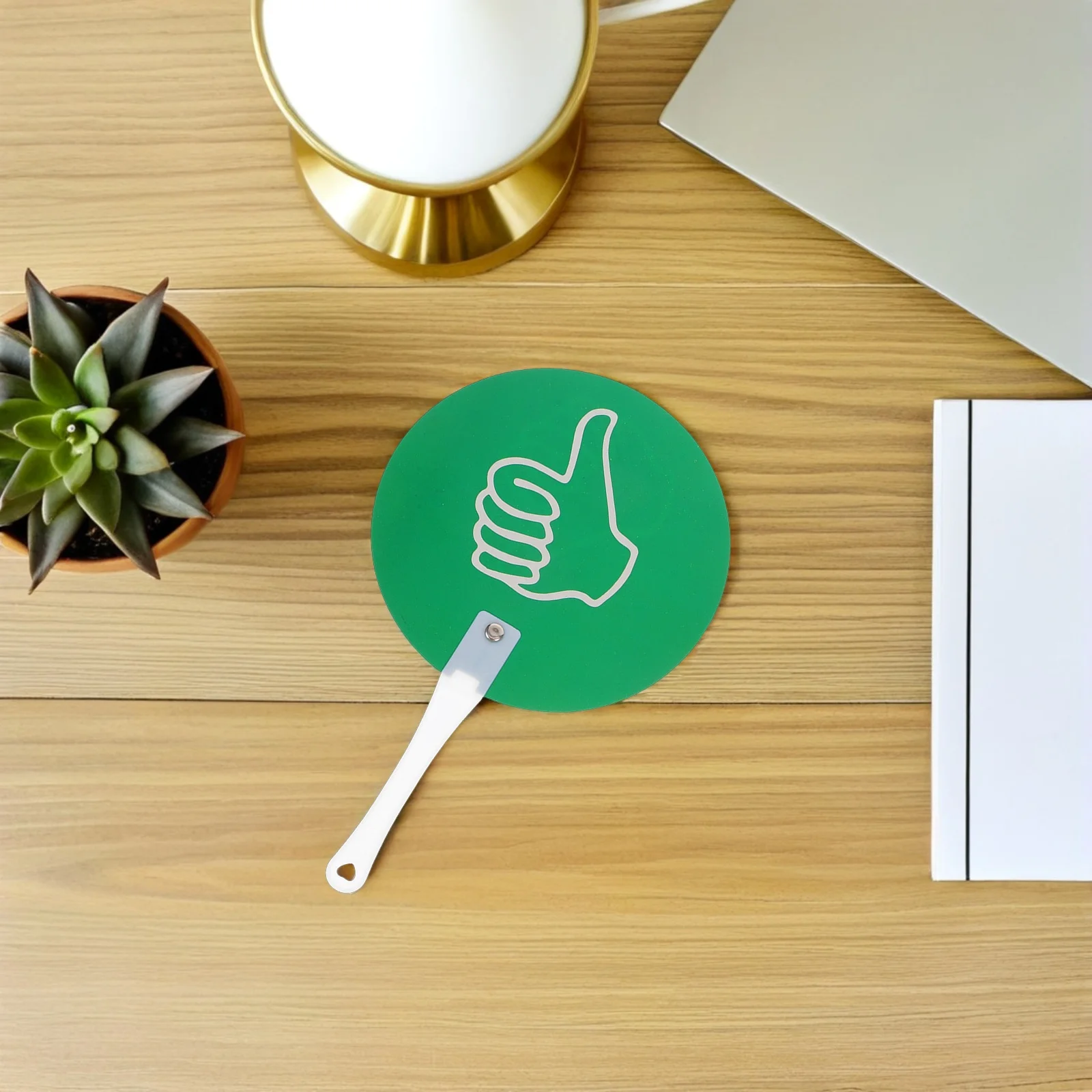 

5pcs Thumb Sign Paddles Green Red Plastic Voting Premature Education Materials Classroom Teaching Accessories Reusable
