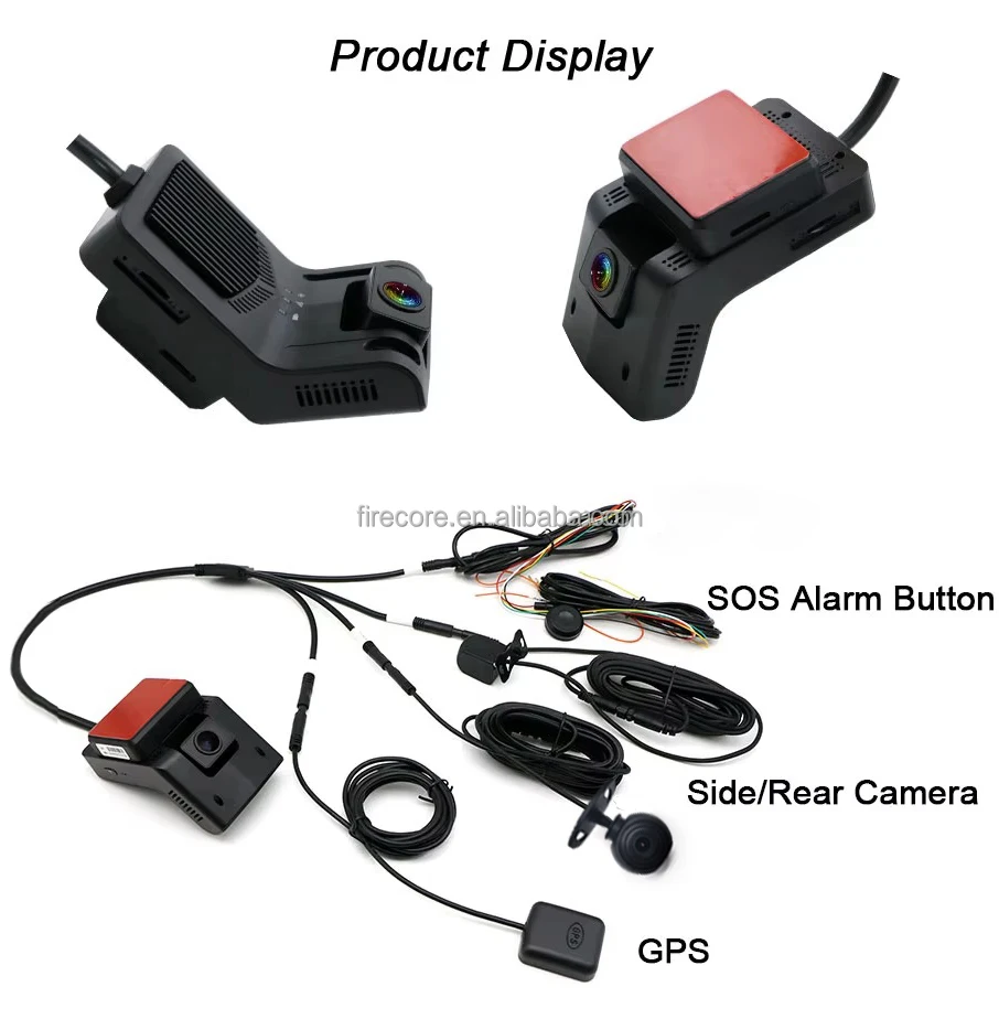 Firecore HX-X603 4G GPS BD Wifi WiFi Dual Camera HD Inside Front Rear Camera 1080P Recorder Car DVR Heavy Vehicle Dash Cam