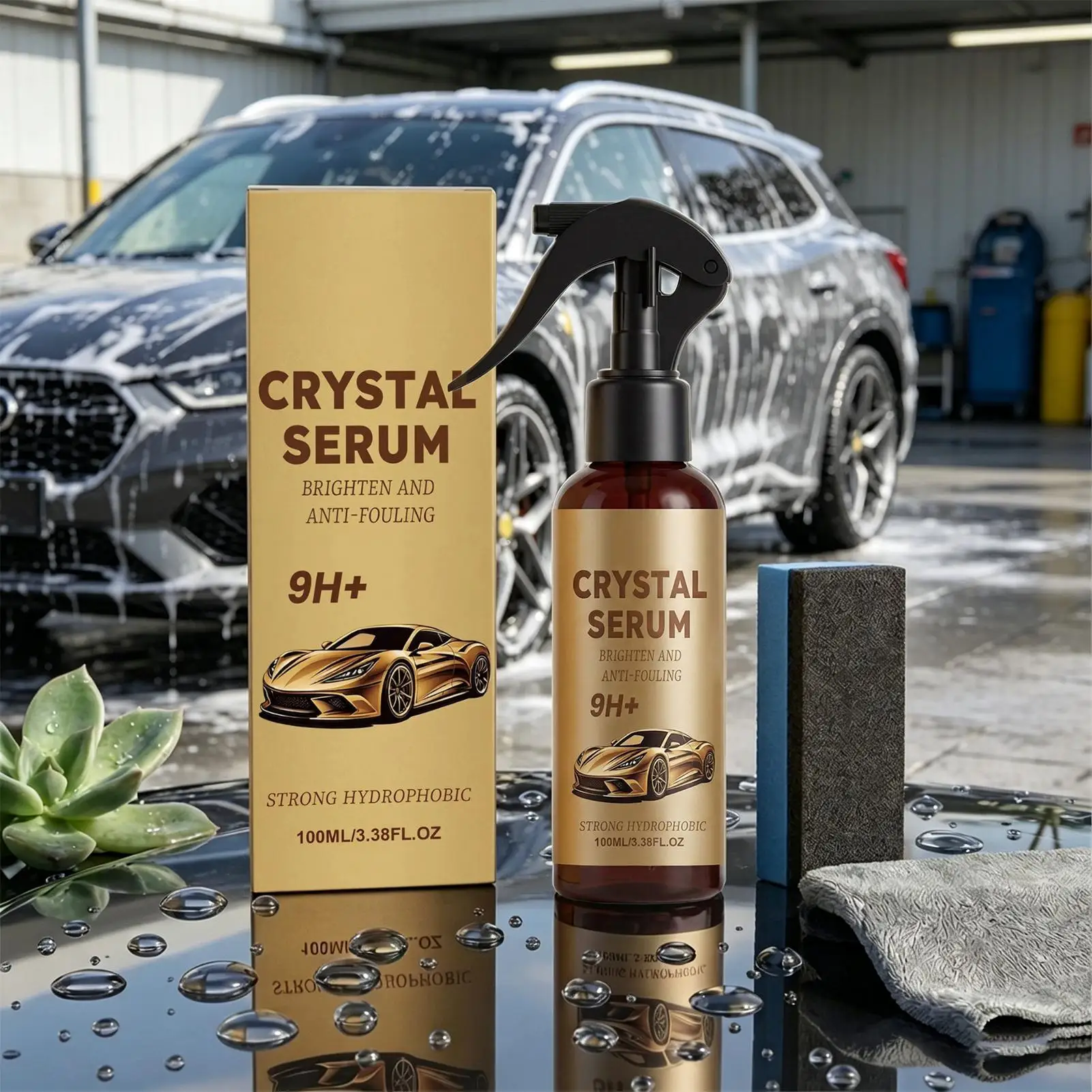 Kit de revestimiento cerámico 9H de larga duración, brillo duradero, revestimiento cerámico líquido para detalles de automóviles, protección de pintura para faros de automóviles, vehículos recreativos y camiones